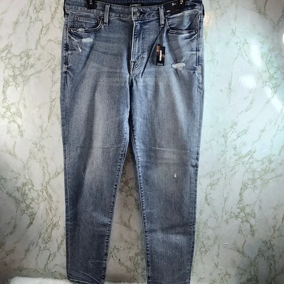 EXPRESS Athletic Skinny Jeans - Picture 2 of 16